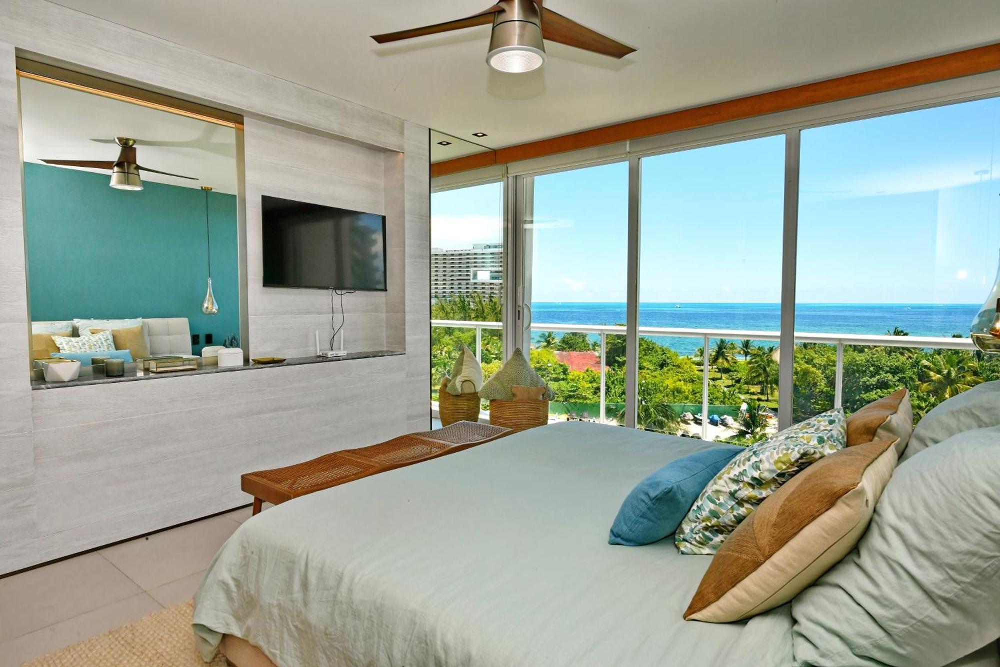Beachfront Apartment Blue Vista Cancún Buitenkant foto